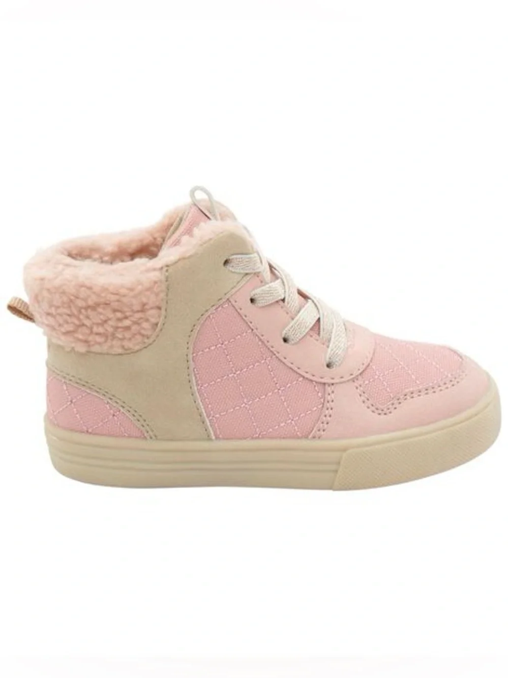 Oshkosh B’Gosh Sherpa Lined Pink High Top Sneakers - Size 4